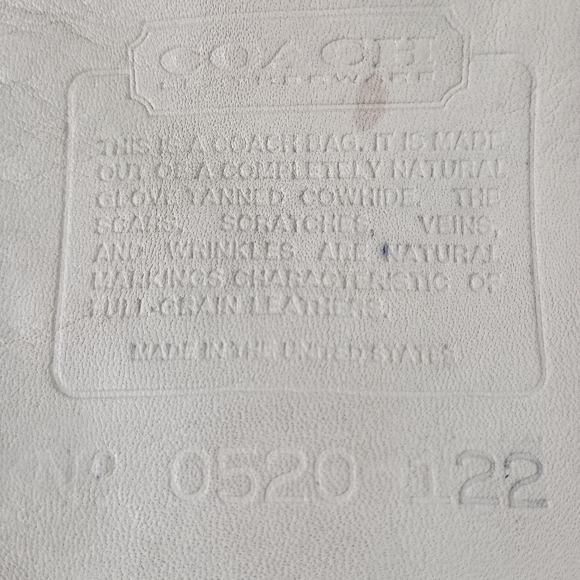 Vntg Coach Bone Drawstring Spectator Bag 0520 122 - Picture 11 of 11